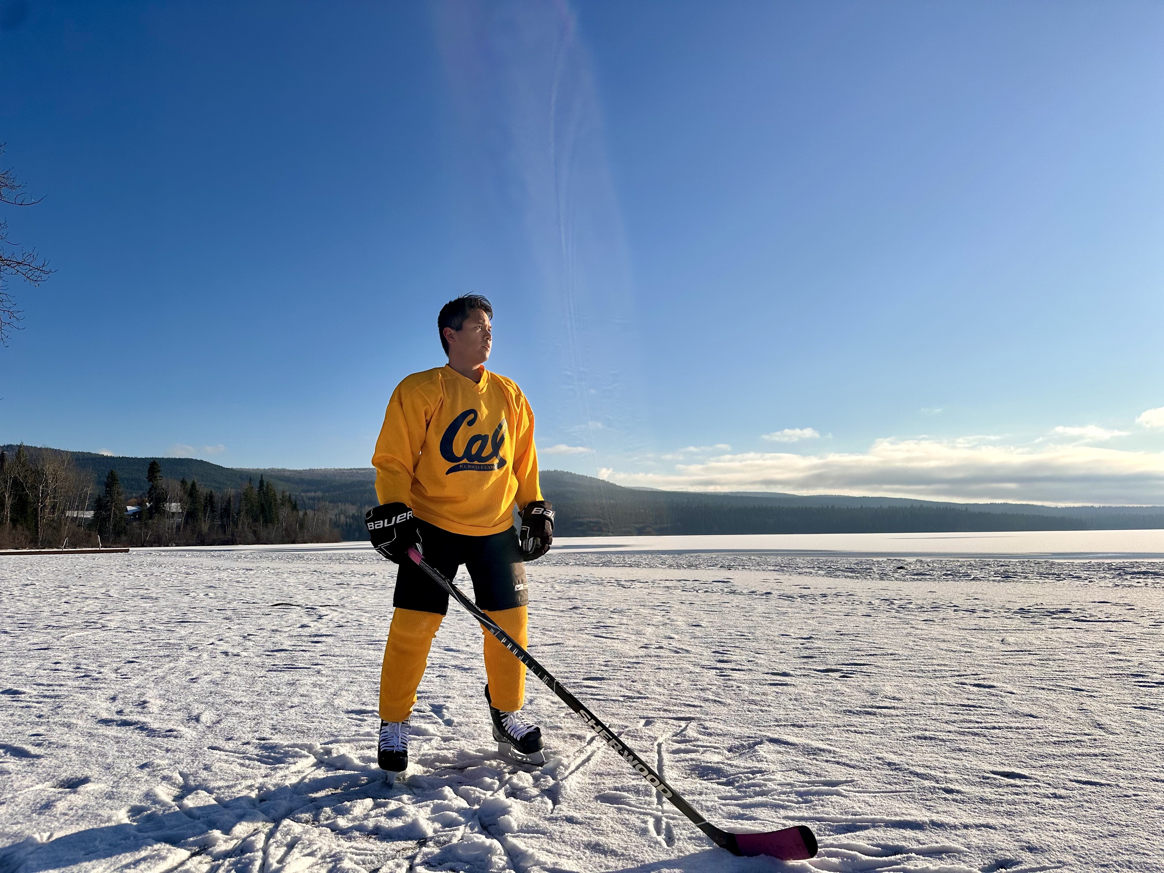 Nikolai on the ice—portfolio cover