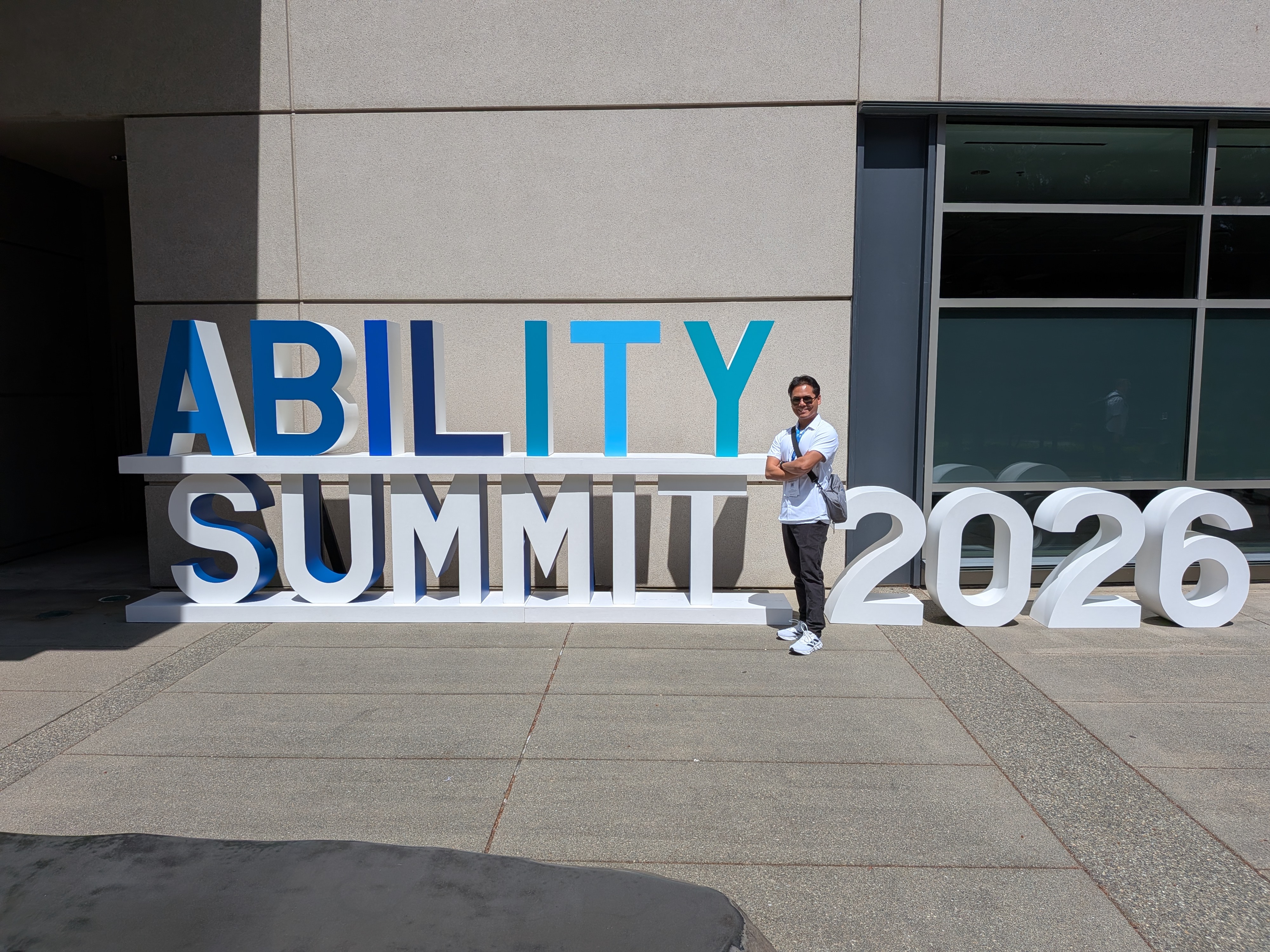 Ability Summit 2026 sign at Microsoft